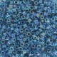 Miyuki Delica Perlen 11/0 - Marine blue lined crystal ab DB-58